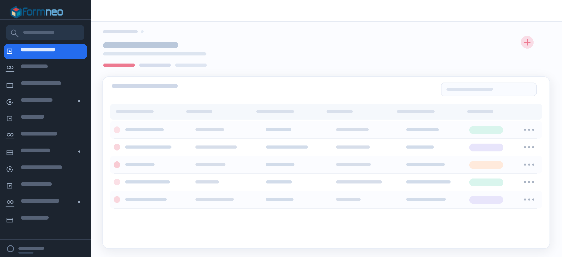 Incoming waybills screen