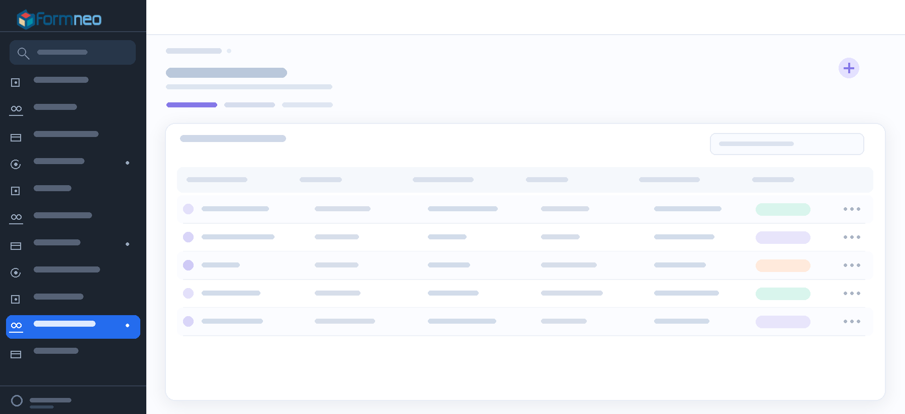 Activity history screen